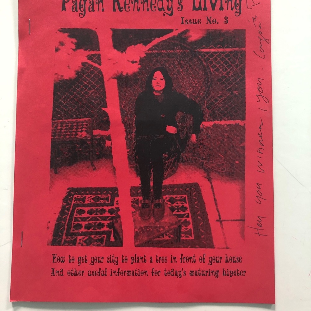 Vintage ZINE PAGAN KENNEDY’s Living Zine signed Indie 1990’s